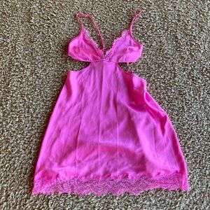 Victoria’s Secret Pink Silky Satin Slip Dress